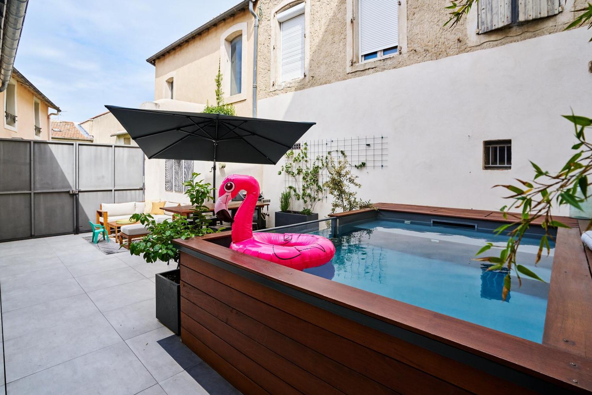 Maison De Ville Moderne Climatisee Avec Piscine Morieres-les-Avignon Esterno foto