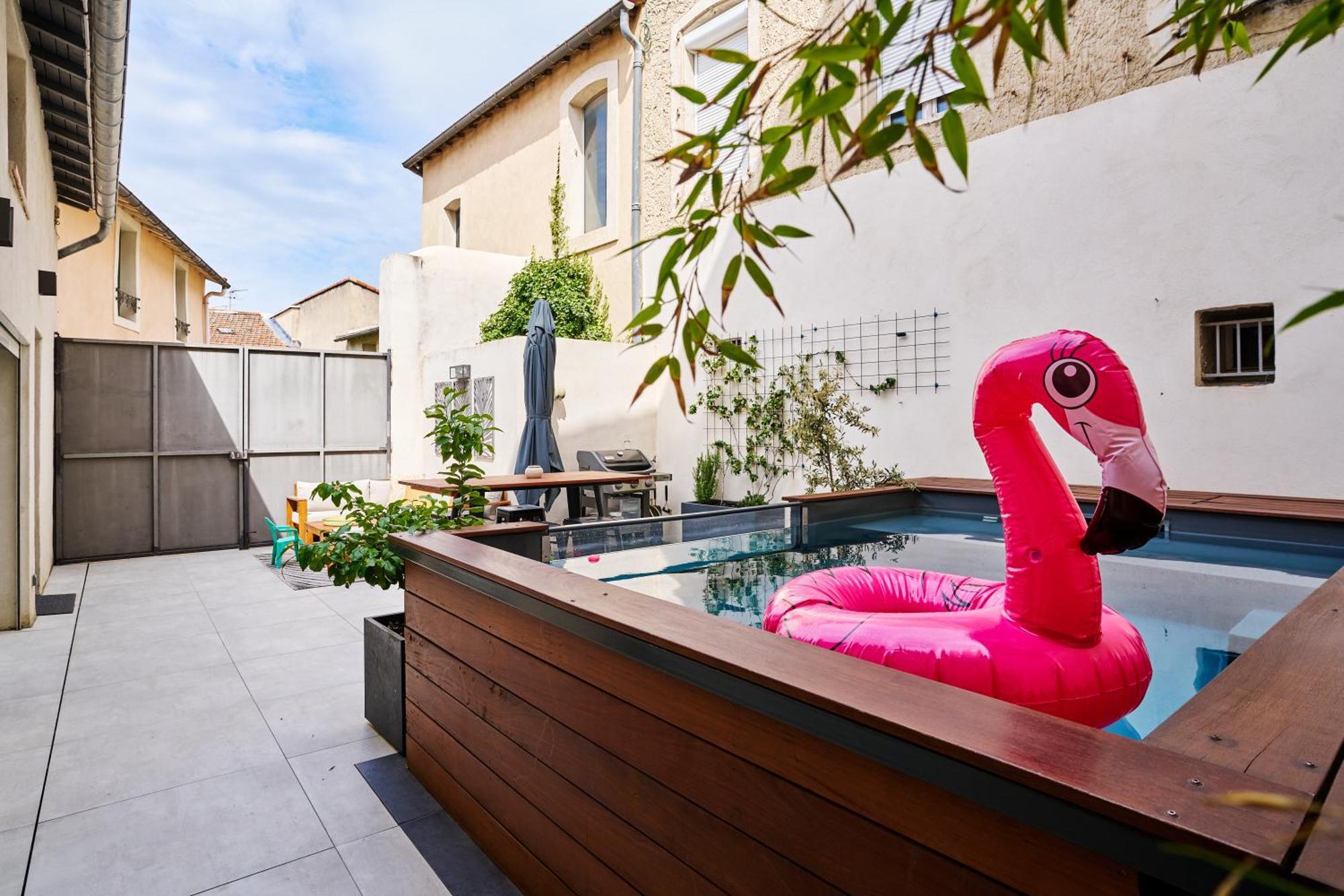 Maison De Ville Moderne Climatisee Avec Piscine Morieres-les-Avignon Esterno foto